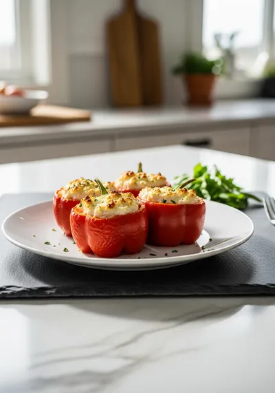 Spinach and Ricotta Stuffed Peppers