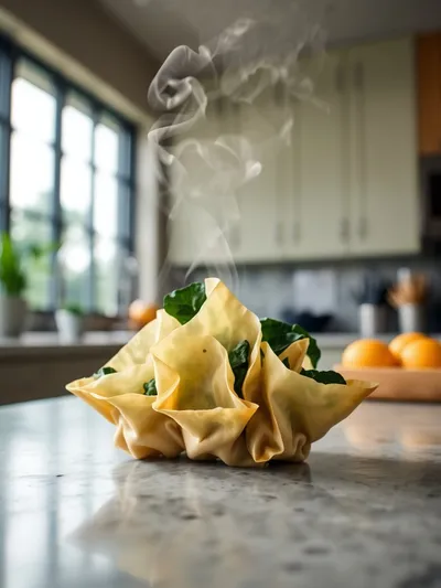 Spinach Artichoke Wontons – Creamy Green Fusion