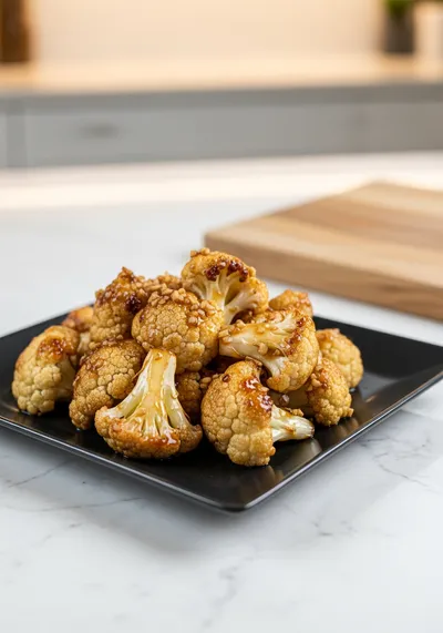 Sticky Honey Garlic Cauliflower
