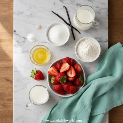 Easy Homemade Strawberry Cobbler - cooking process