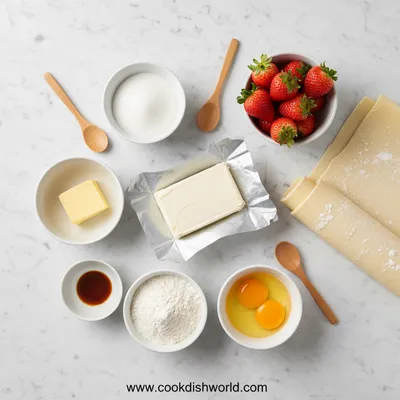 Strawberry Danish with Cream Cheese - cooking process