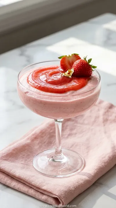Strawberry Mousse with Strawberry Sauce