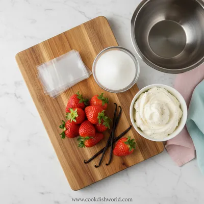 Strawberry Mousse – Light & Fluffy Dessert - cooking process