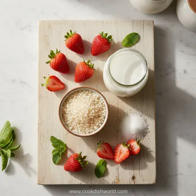 Strawberry Sago – Sweet & Refreshing Dessert - cooking process