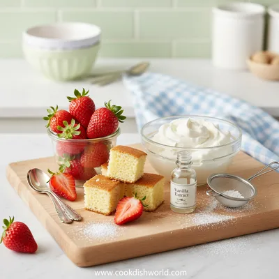 Strawberry Shortcake Cups – Easy Bite‑Size Dessert - cooking process