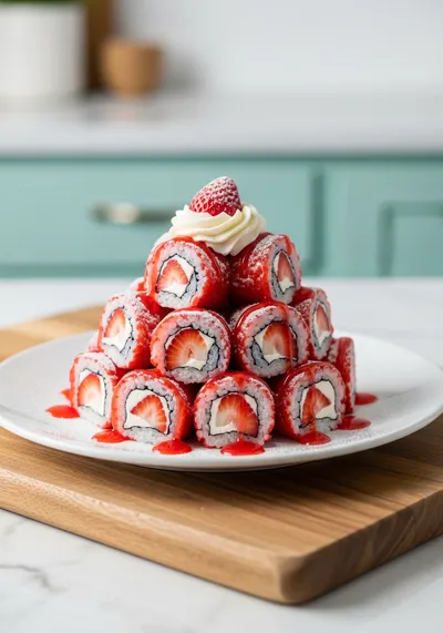 Strawberry Shortcake Sushi Recipe