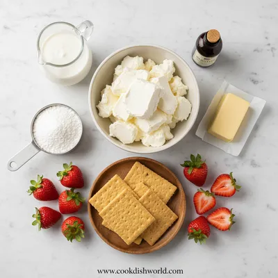 Strawberry Swirl Cheesecake - cooking process