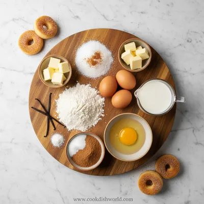 Sweet Churro Donut Bites - cooking process