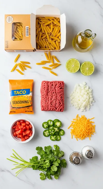 Taco Pasta - Easy Mexican-Italian Fusion - cooking process