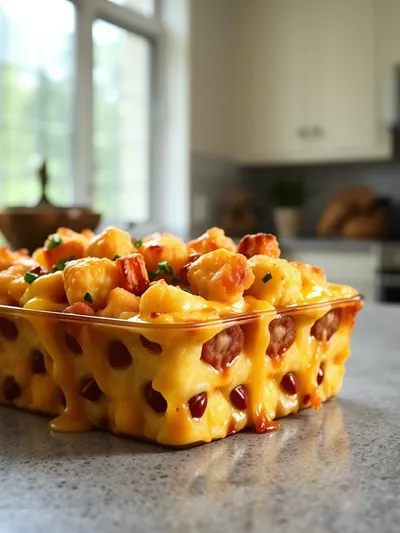 Tater Tot Sausage Breakfast Casserole