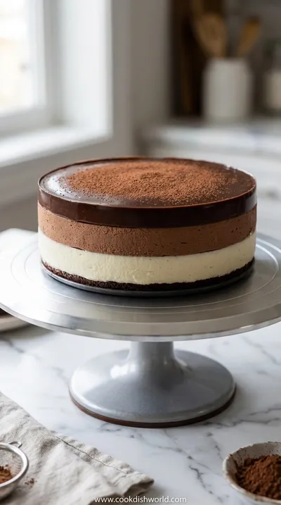 Triple Chocolate Mousse Cake