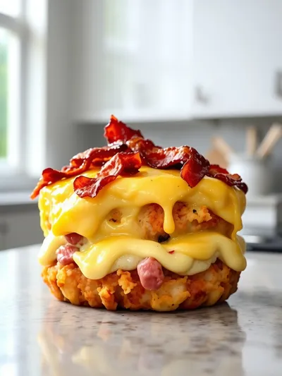 Easy Turkey Bacon Egg and Hashbrown Casserole