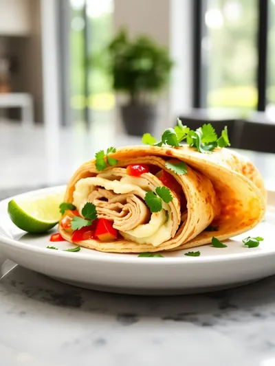 Turkey Egg Salsa Breakfast Rollups - ready to serve