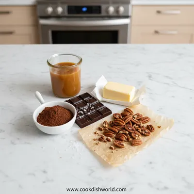 Turtle Dessert: Rich Chocolate Caramel Treat - cooking process