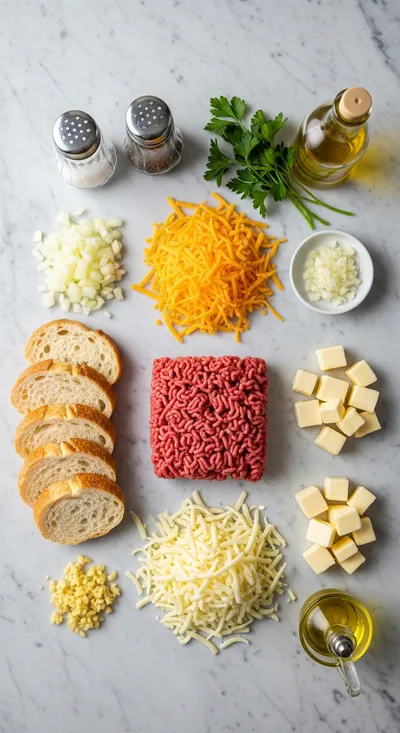 Ultimate Cheesy Ground Beef Melt - cooking process
