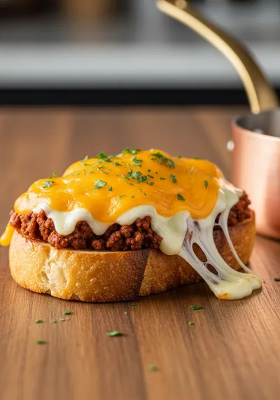 Ultimate Cheesy Ground Beef Melt