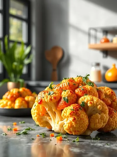 Vegan Baked Orange Cauliflower