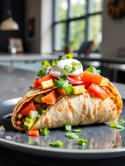 Vegan Crunchwrap Supreme Recipe - cooking process