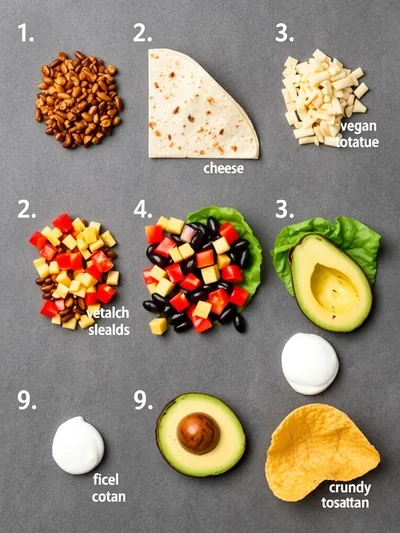 Vegan Crunchwrap Supreme Recipe - ingredients preparation