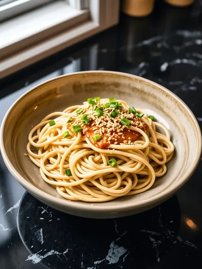 Vegan Garlic Noodles – Easy Dinner Recipe - cooking process