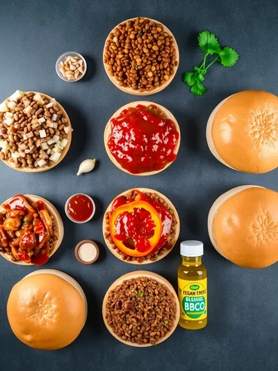 15-Minute Vegan Lentil Sloppy Joes - ingredients preparation