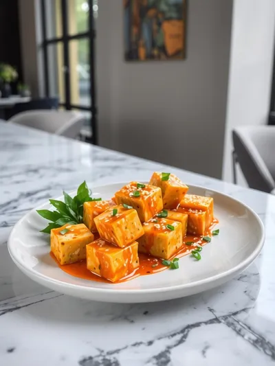 Vegan Orange Tofu Recipe - ready to serve
