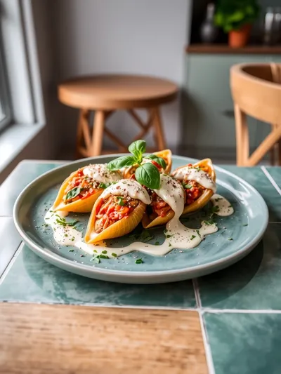 Vegan Stuffed Shells – Easy Plant‑Based Pasta - ready to serve