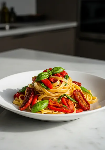 Vegan Sun-Dried Tomato Pasta