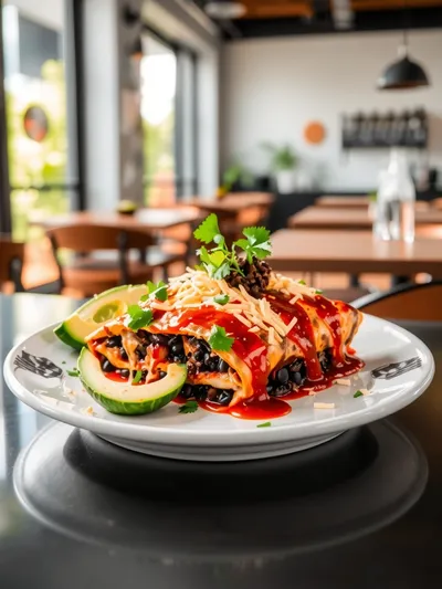 Vegetarian Black Bean Enchiladas – Easy & Delicious - ready to serve