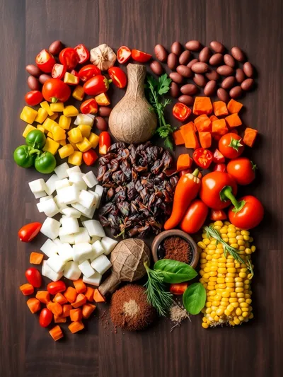 Vegetarian Chili Recipe - ingredients preparation