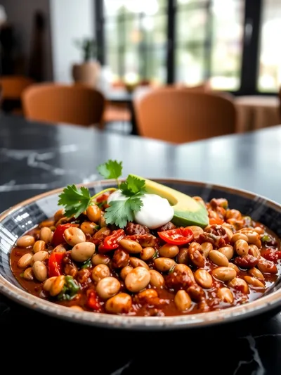 Vegetarian Chili Recipe - ready to serve