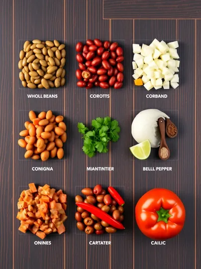 Crock Pot Vegetarian Chili - ingredients preparation