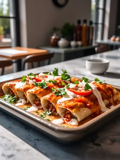 Vegetarian Enchiladas – The Easiest Recipe - cooking process