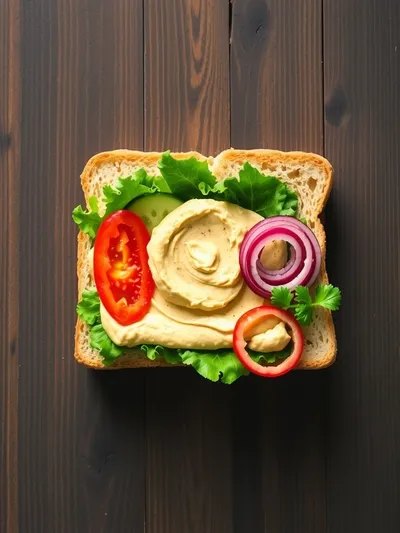 Veggie and Hummus Sandwich – Quick & Easy Vegan Delight - ingredients preparation
