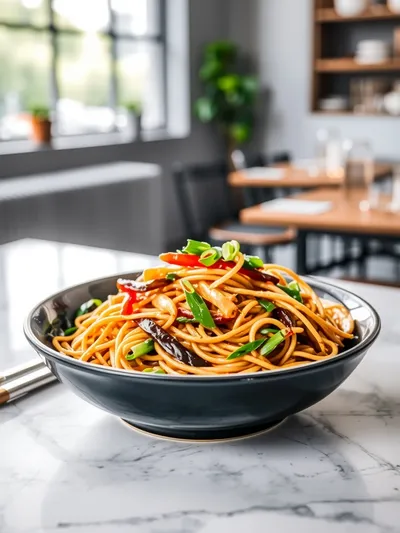 Veggie Lo Mein – Ready in Under 30 Minutes - ready to serve