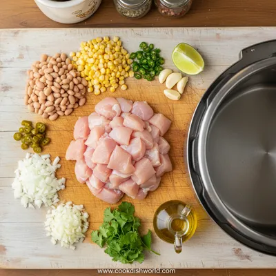 White Chicken Chili Soup – Healthy Pressure Cooker Recipe - cooking process