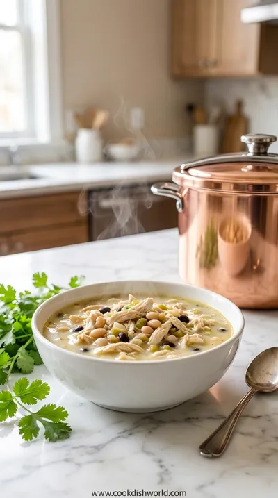 White Chicken Chili Soup – Healthy Pressure Cooker Recipe